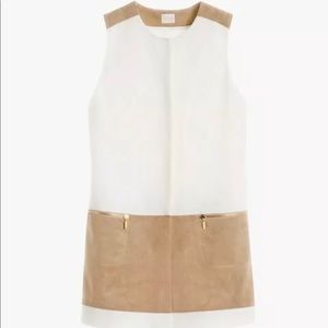 Chico’s Mixed Fabric Wool/Faux Suede Vest Size 2